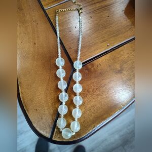 Elegant Clear Beaded Necklace